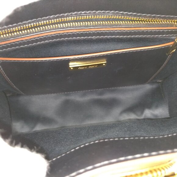 Miu Miu Hand Bag Black Leather mon-502-090525 - Picture 10 of 16